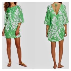 Lilly Pulitzer for Target Boom Boom Dress Size Medium Green Fronds Print